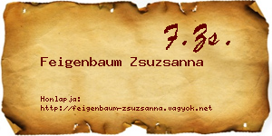 Feigenbaum Zsuzsanna névjegykártya